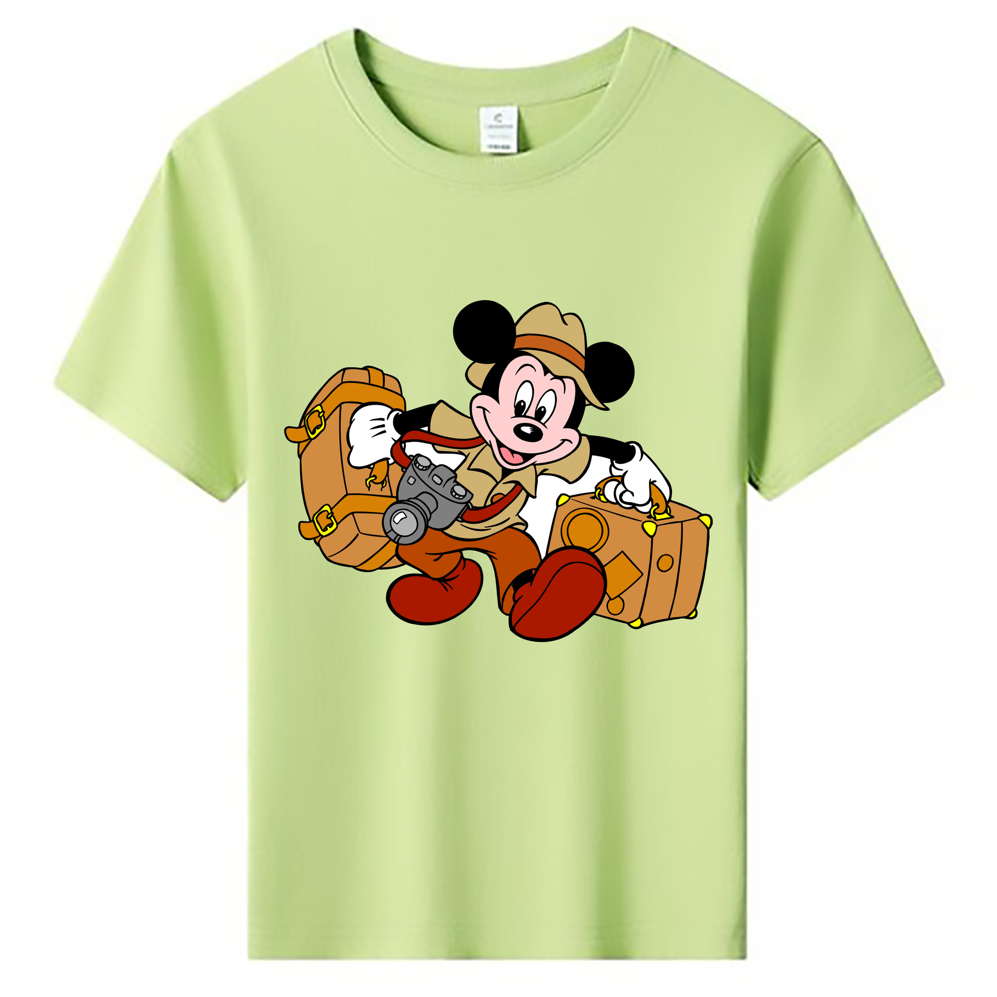 ミッキーマウス Mickey Mouse 綿100％キッズTシャツ（フロントプリント）